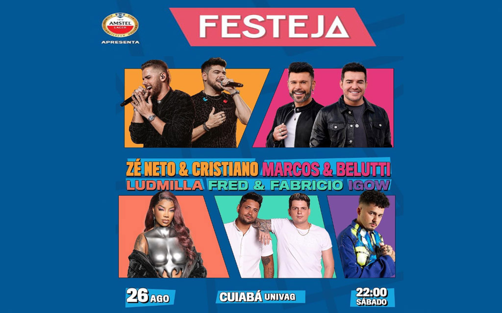 Zé Neto & Cristiano e Marcos & Belutti estão na programação do Festeja Cuiabá