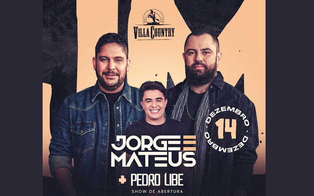 Dupla Jorge e Mateus prepara um grande show no Villa Country para dezembro