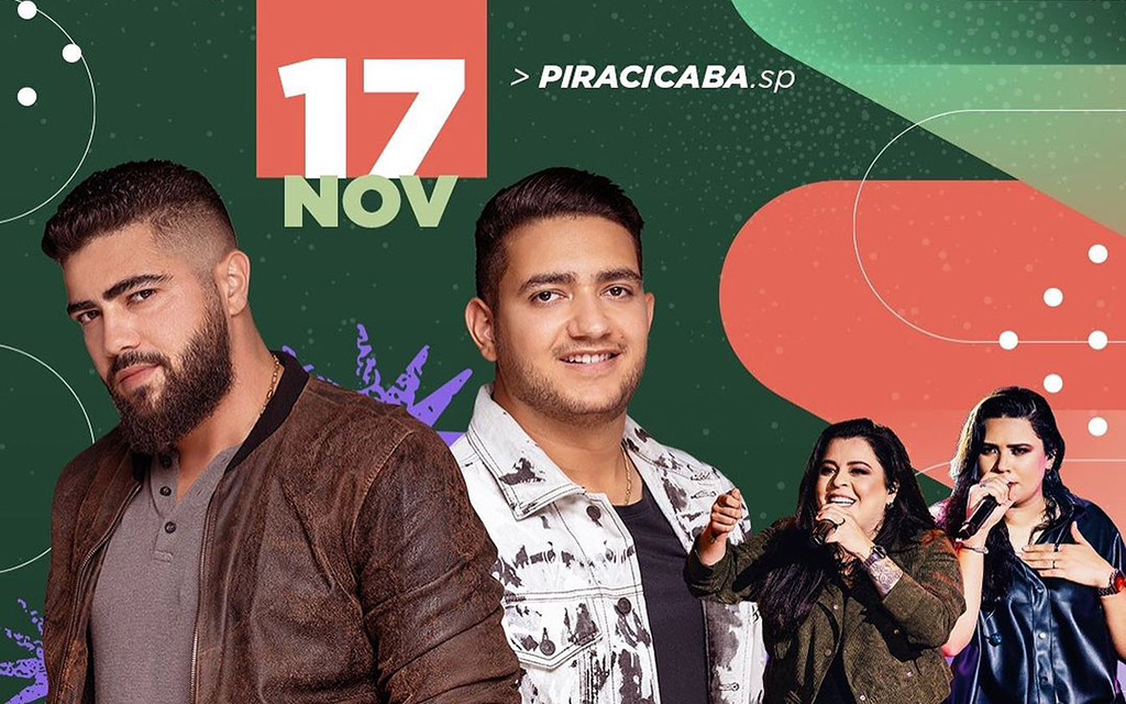 Henrique & Juliano realizam show em Piracicaba (SP) no dia 17 de novembro