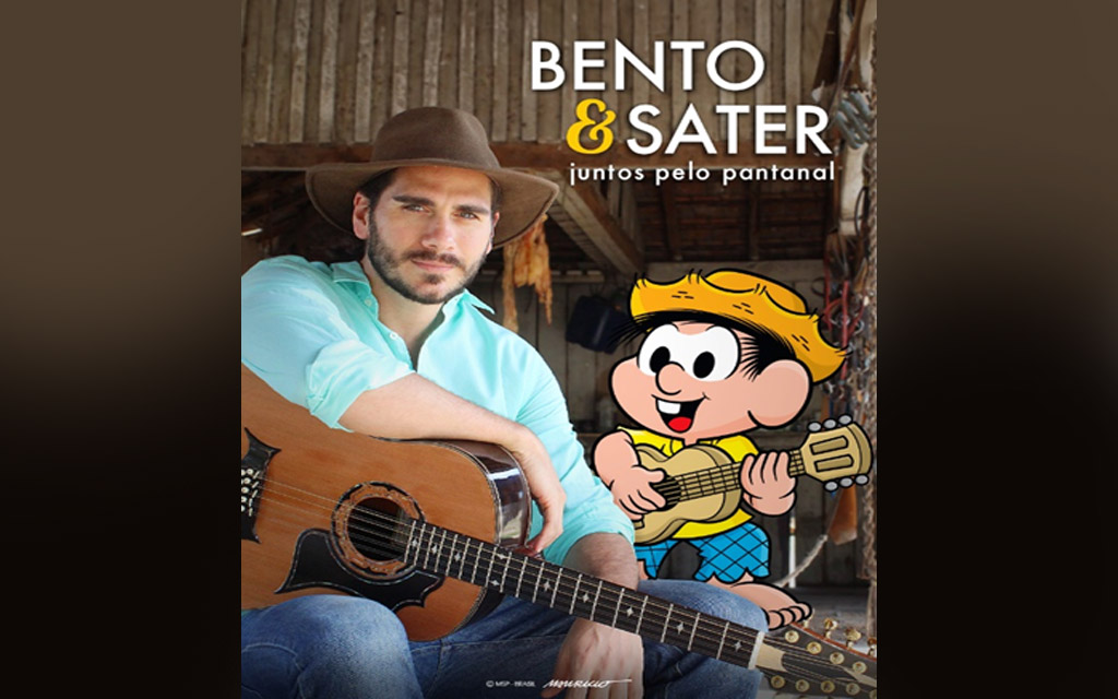 Chico Bento e o cantor Gabriel Sater se unem para celebrar o Dia do Pantanal