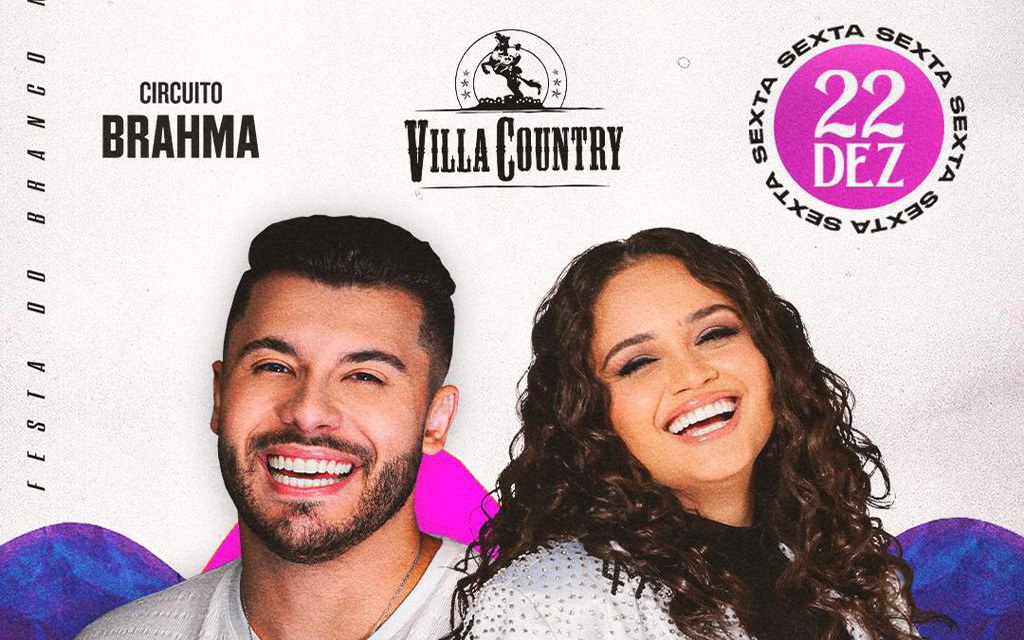 Murilo Huff e Luiza Martins prometem grande show na Festa do Branco do Villa Country