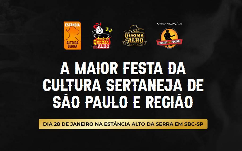 Queima do Alho: tradicional festa da cultura sertaneja acontece em São Bernardo do Campo neste domingo (28)