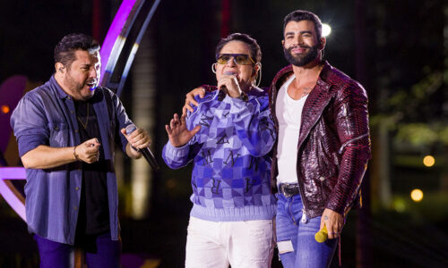 Gusttavo Lima divulga a música com participação especial da dupla Bruno & Marrone
