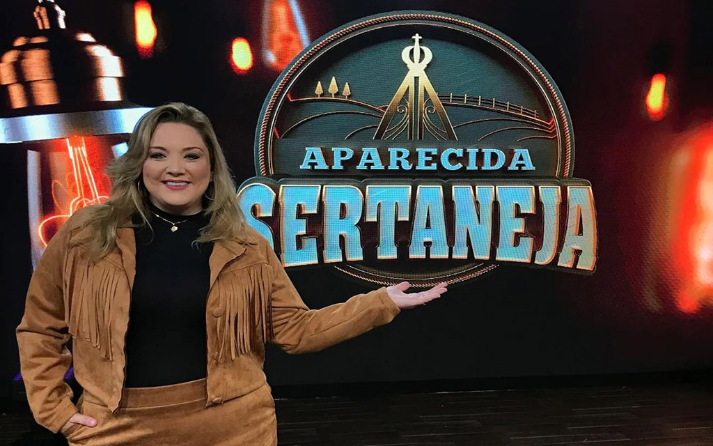 Mariângela Zan -apresentadora do Aparecida Sertaneja