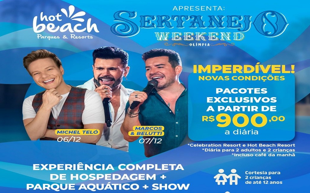 Shows acontecerão entre os dias 6 e 8 de dezembro