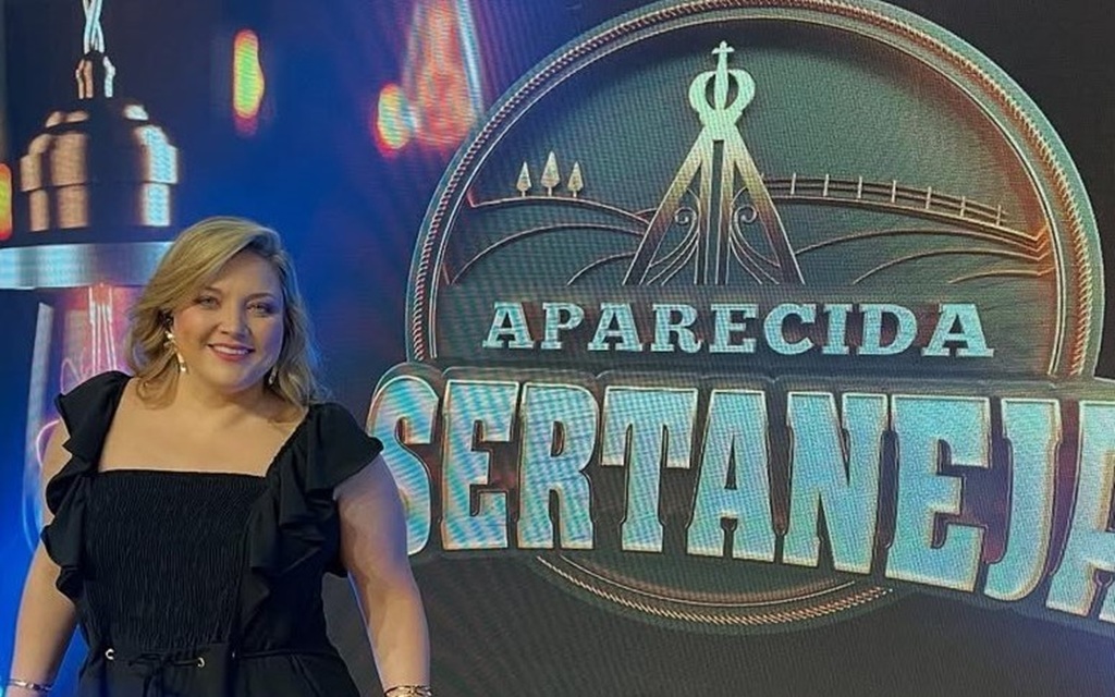 Mariangela Zan recebe o artista para participar do quadro "Canções de Ouro"
