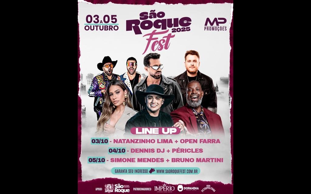, São Roque será palco de um dos eventos mais aguardados do ano
