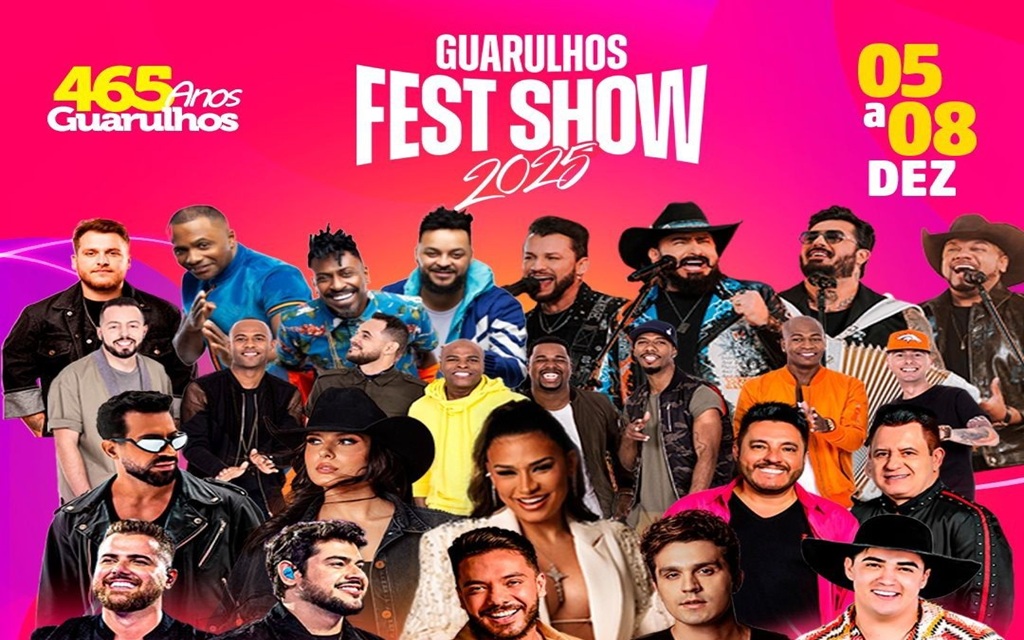 Guarulhos Fest Show começa no dia 5 de dezembro