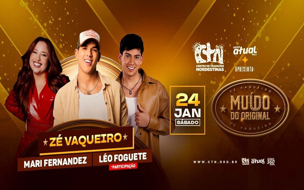 Um dos maiores nomes da música nordestina da atualidade, Zé Vaqueiro se prepara para mostrar a essência do muído de vaquejada para São Paulo ao lado de Mari Fernandez