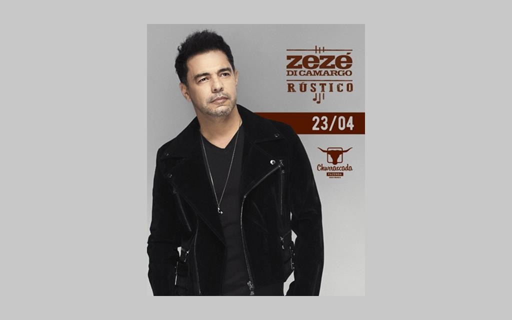Zezé Di Camargo apresenta show intimista “Rústico” na Fazenda Churrascada Água Branca