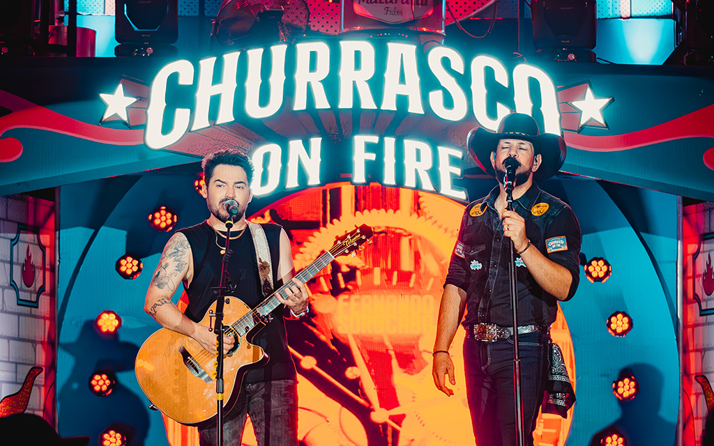 Vai Brasil!! Fernando e Sorocaba levam para Cascavel o Churrasco On Fire em clima de Copa do Mundo no dia 13 de junho
