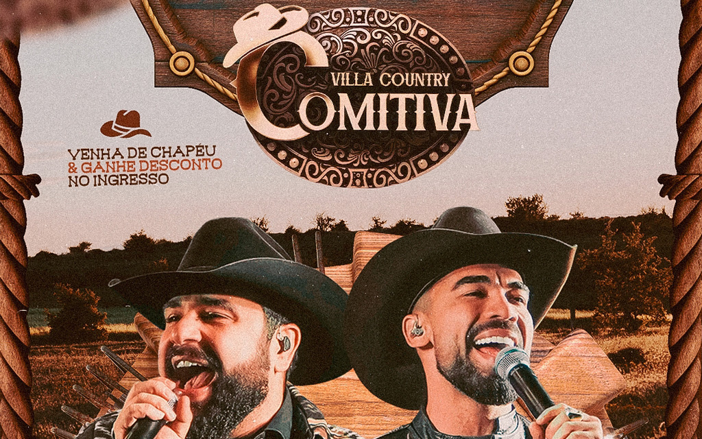 Villa Country apresenta COMITIVA DO VILLA, com show de Léo & Raphael, nesta sexta-feira (22)