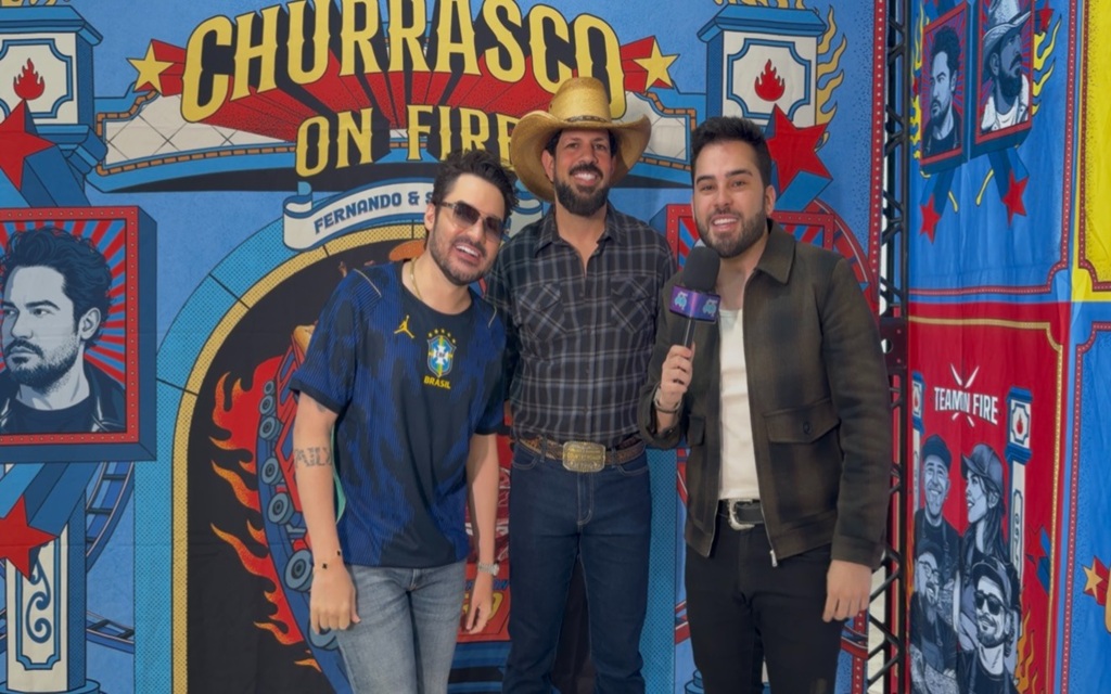 Vini Jr. é convidado por Fernando & Sorocaba a subir ao palco em entrevista a Marcelo Mesquita
