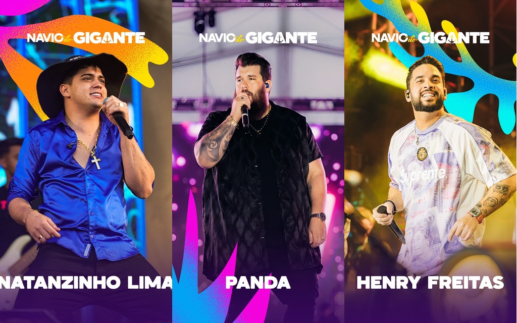 Natanzinho Lima, Panda, Henry Freitas,  Ivete Sangalo e Péricles,  são confirmados no Navio do Gigante, férias com GG