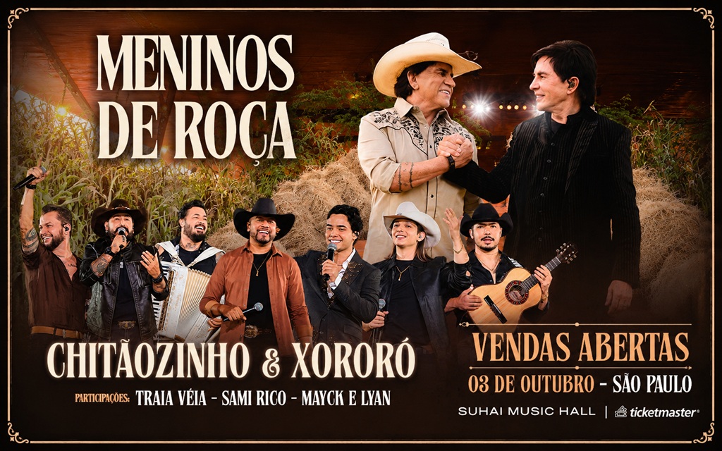 Chitãozinho & Xororó apresentam “Meninos da Roça” em São Paulo