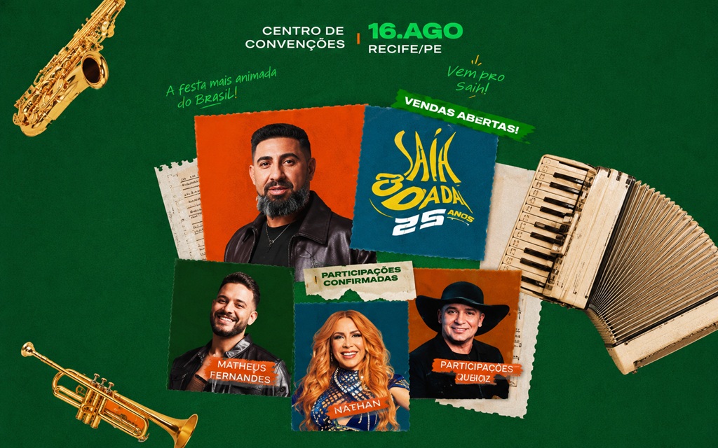 Raí Saia Rodada celebra 25 anos de carreira com gravação de DVD histórico em Recife