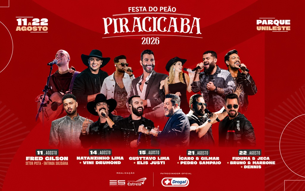Frei Gilson abre a programação da 31ª Festa do Peão de Boiadeiro de Piracicaba