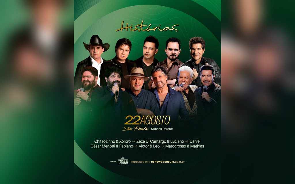 Histórias chega a São Paulo com seis grandes nomes do sertanejo em um único dia