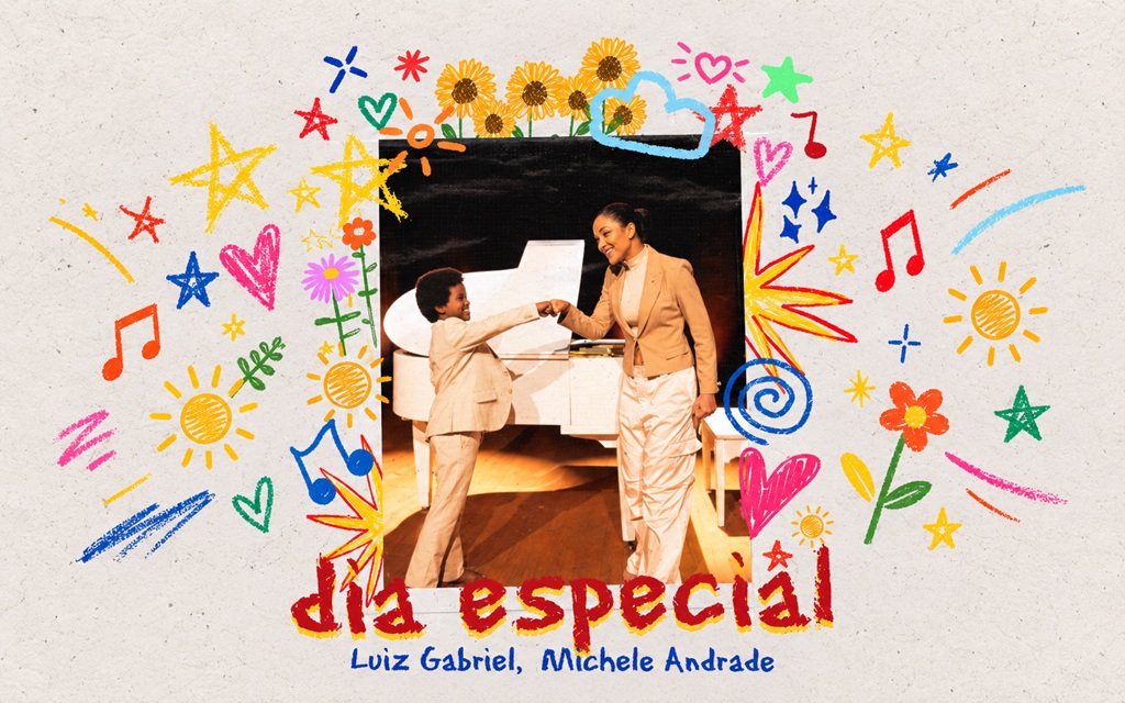 Michele Andrade grava “Dia Especial” com Luiz Gabriel, cantor mirim que viralizou nas redes e ganhou álbum da artista